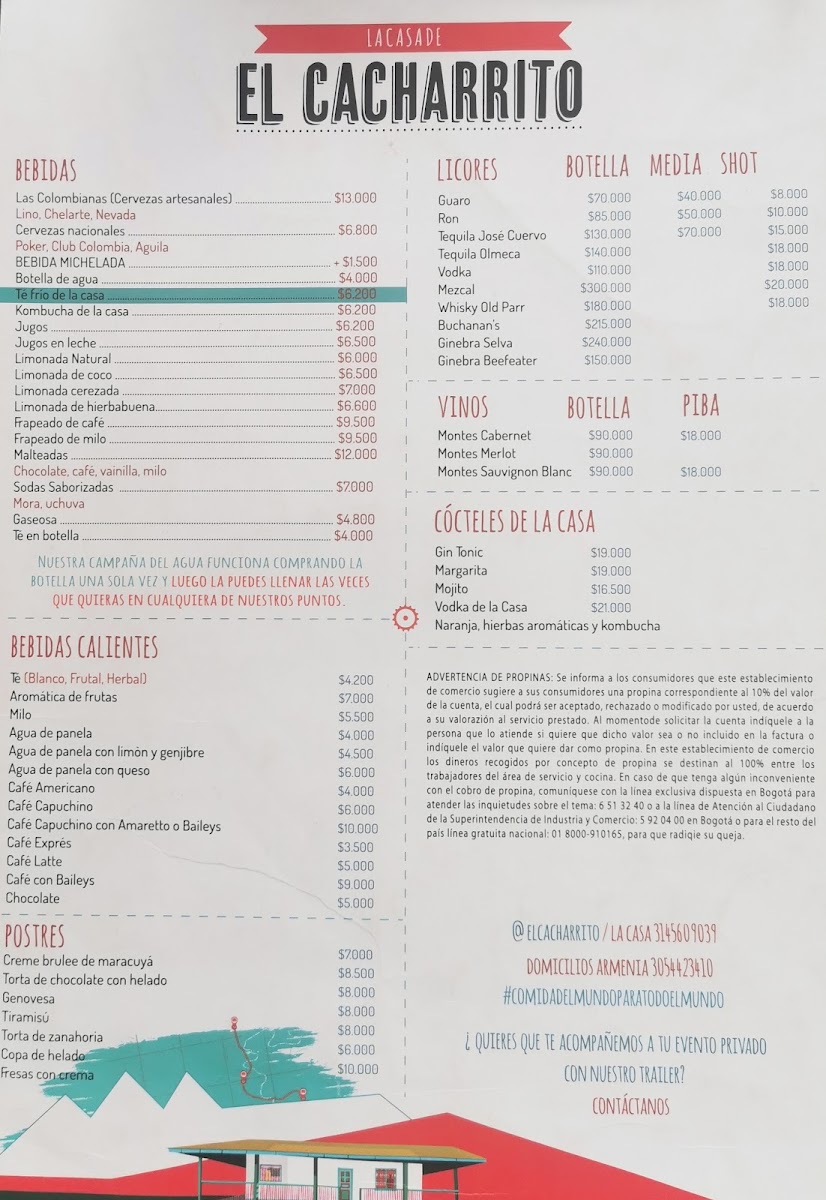 Menu La Casa De El Cacharrito-1