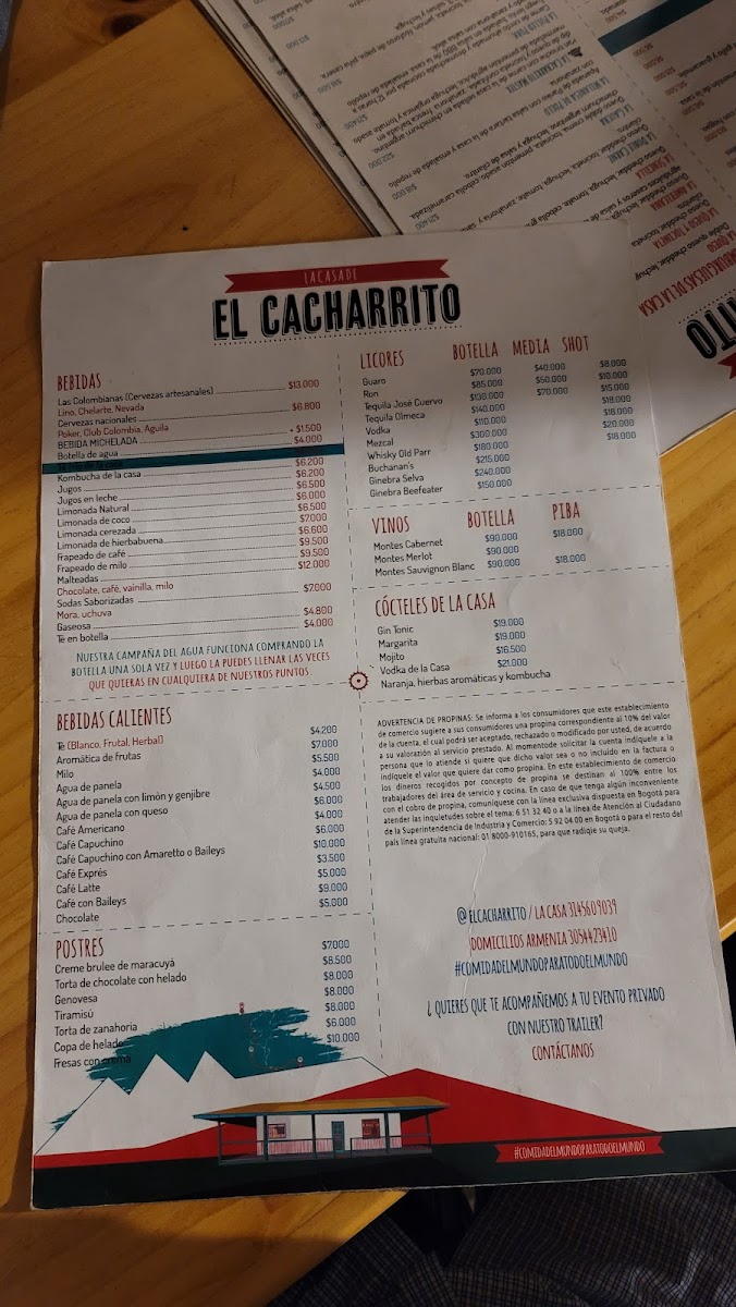 Menu La Casa De El Cacharrito-5